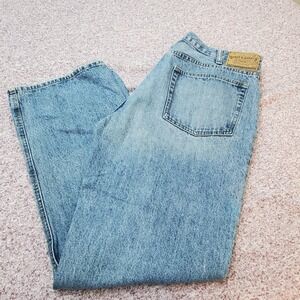 Steve & Barrys Vintage Mens 38x32 Authentic Style Light Wash Blue Jeans Denim